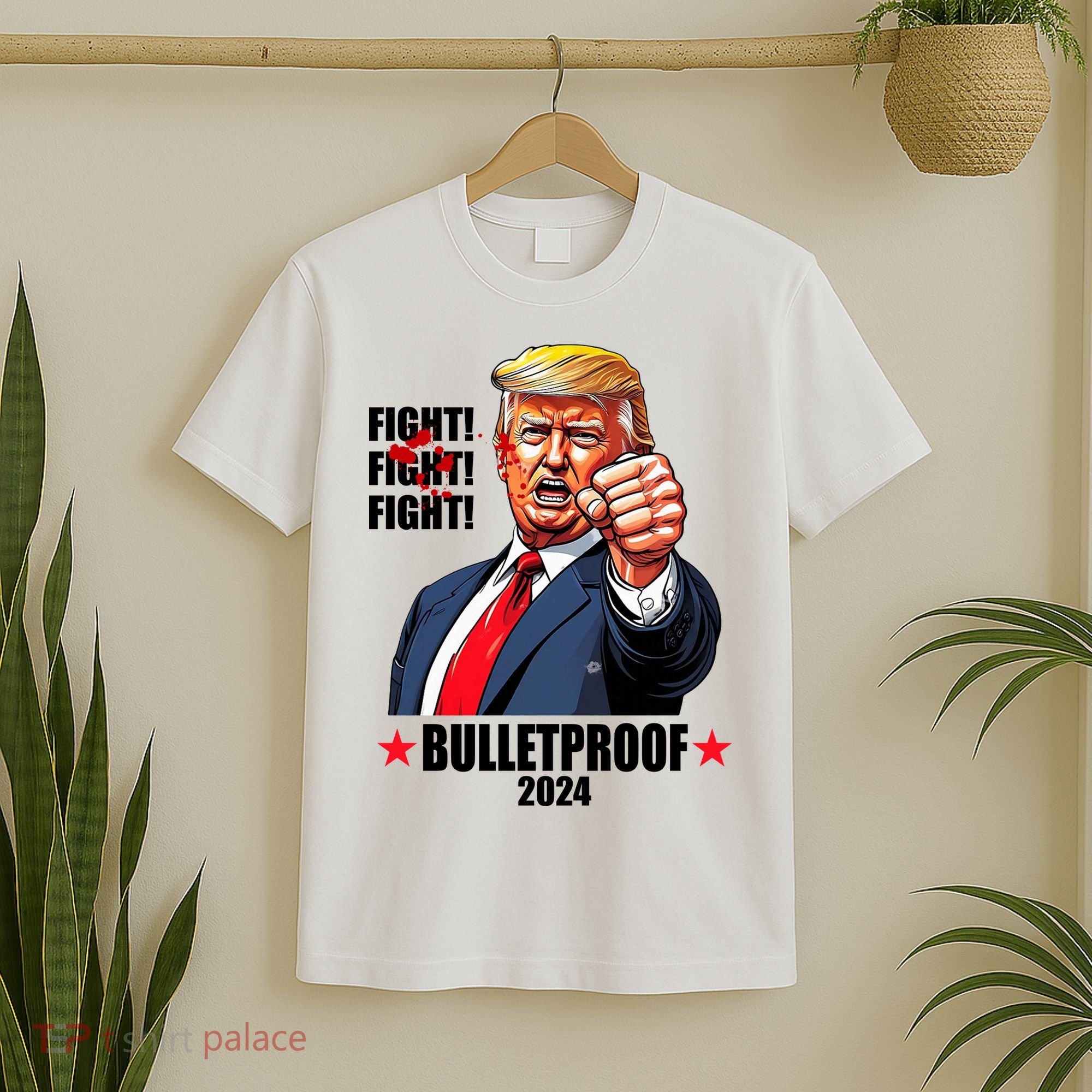 Donald Trump Shot Bulletproof Fight 2024 Election T-Shirt
