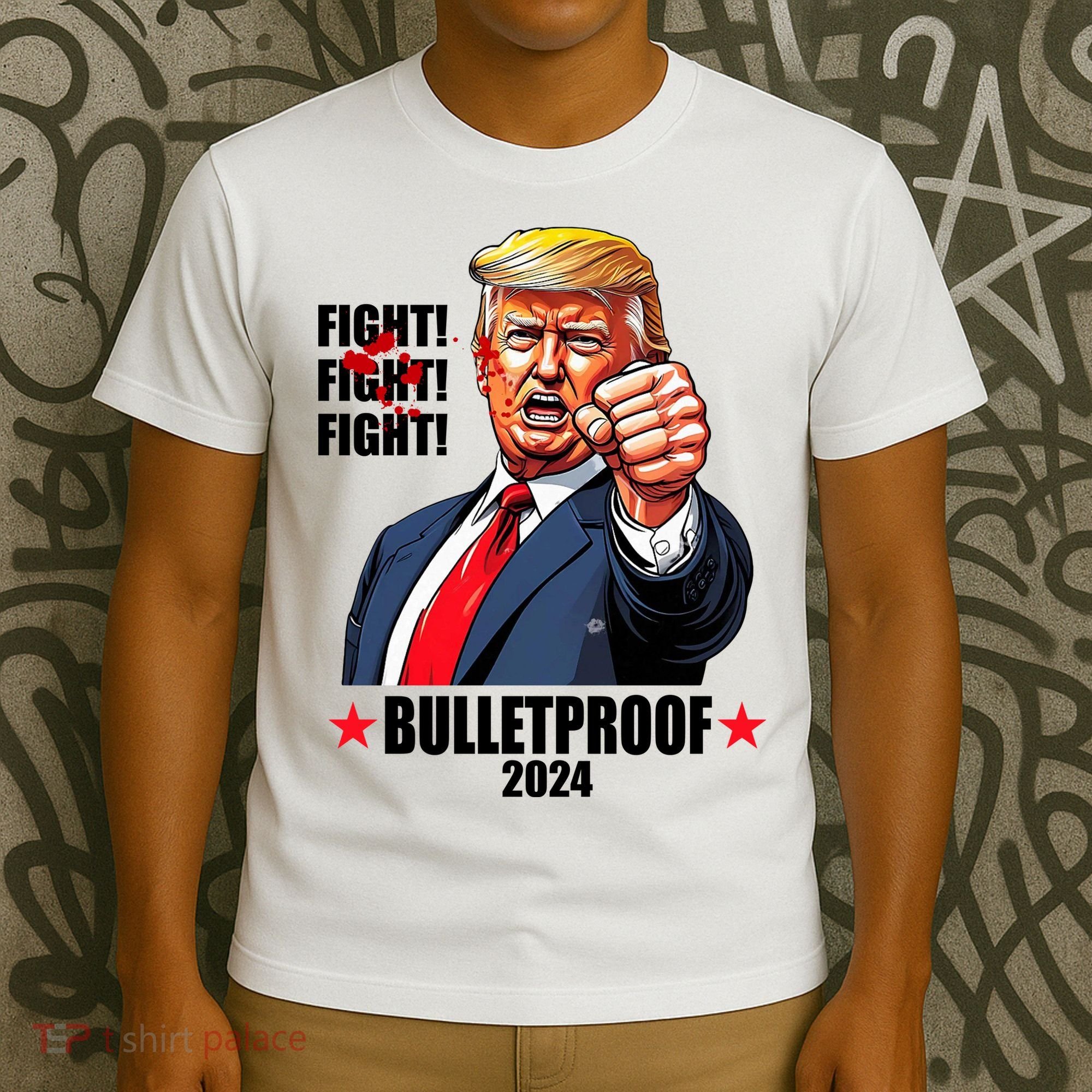 Donald Trump Shot Bulletproof Fight 2024 Election T-Shirt