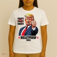 Donald Trump Shot Bulletproof Fight 2024 Election T-Shirt thumb 4