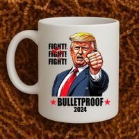 Donald Trump Shot Bulletproof Fight 2024 Election Coffee Mug thumb 2
