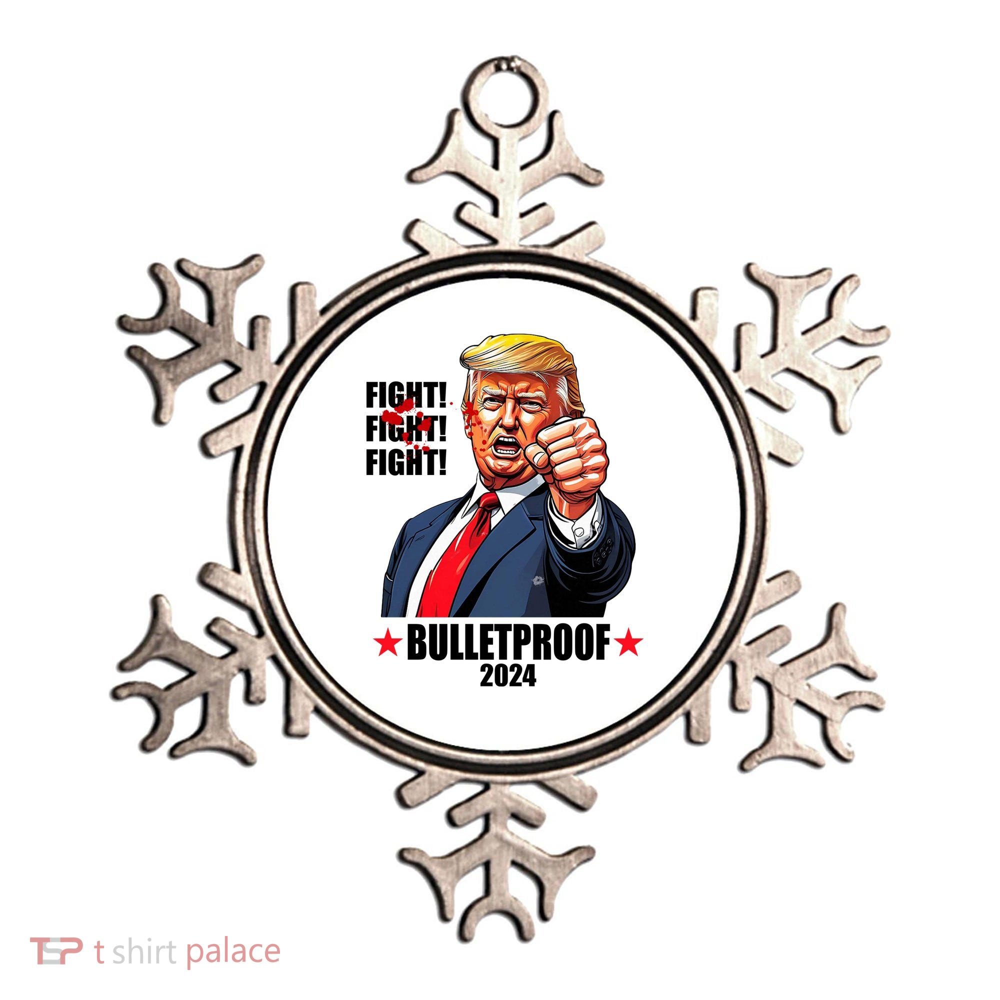 Donald Trump Shot Bulletproof Fight 2024 Election Ornament