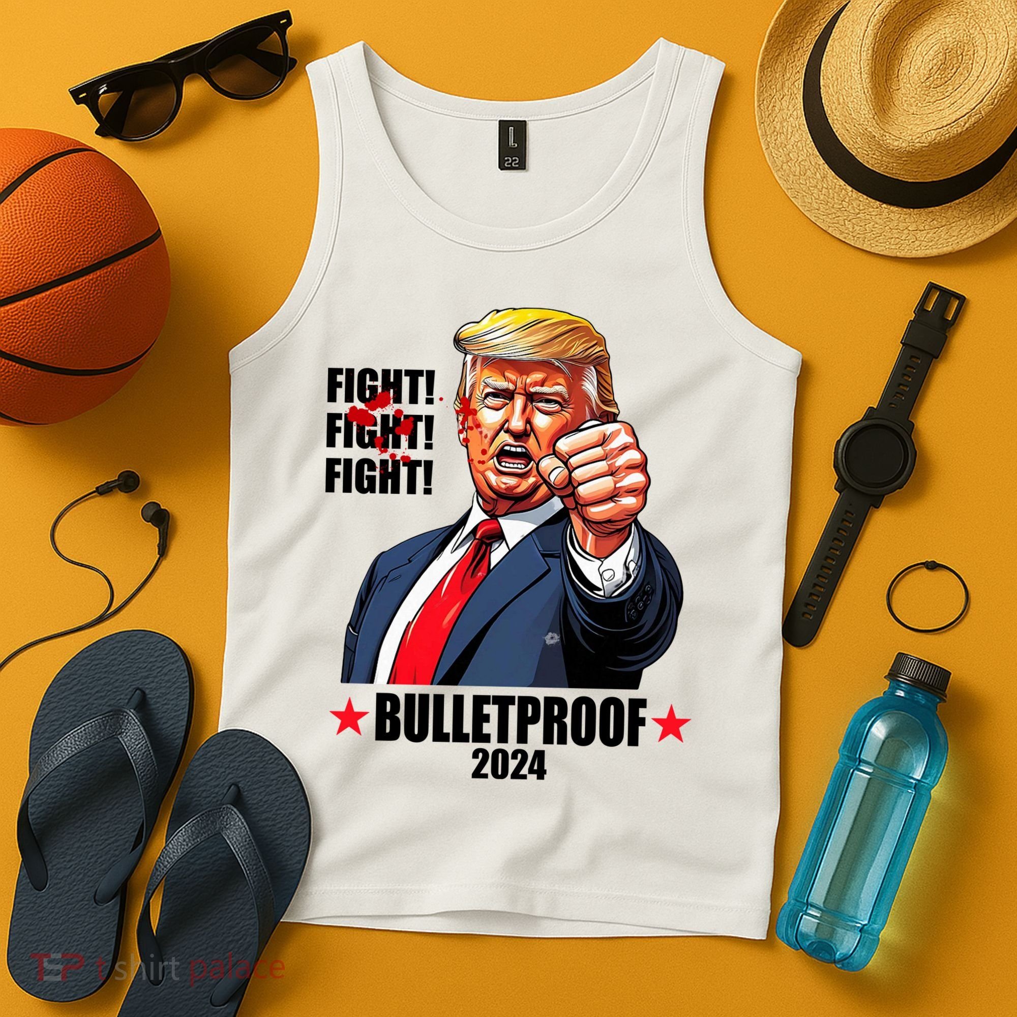 Donald Trump Shot Bulletproof Fight 2024 Election Tank Top
