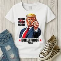 Donald Trump Shot Bulletproof Fight 2024 Election Women's T-Shirt thumb 3