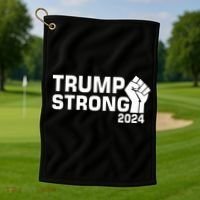 Donald Trump Strong 2024 Golf Towel thumb 1