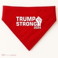 Donald Trump Strong 2024 USA-Made Doggie Bandana thumb 0