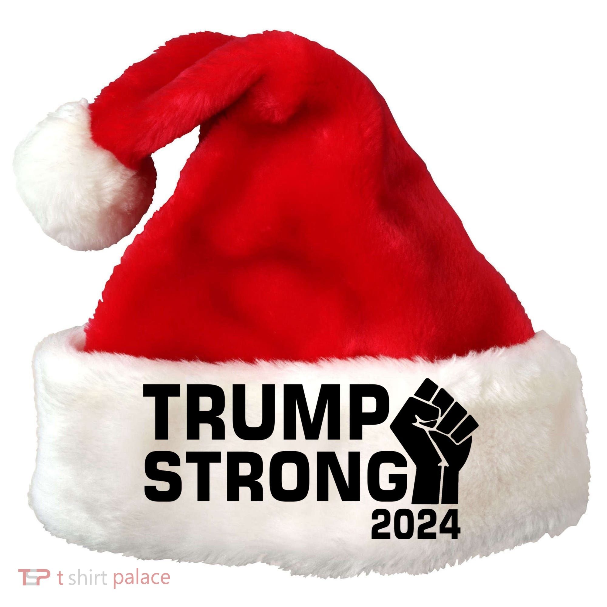 Donald Trump Strong 2024 Santa Hat