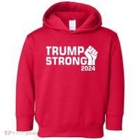 Donald Trump Strong 2024 Toddler Hoodie thumb 0