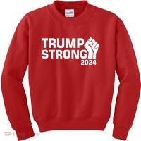 Donald Trump Strong 2024 Kids Sweatshirt thumb 0