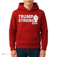 Donald Trump Strong 2024 Kids Hoodie thumb 4