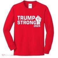 Donald Trump Strong 2024 Kids Long Sleeve Shirt thumb 0