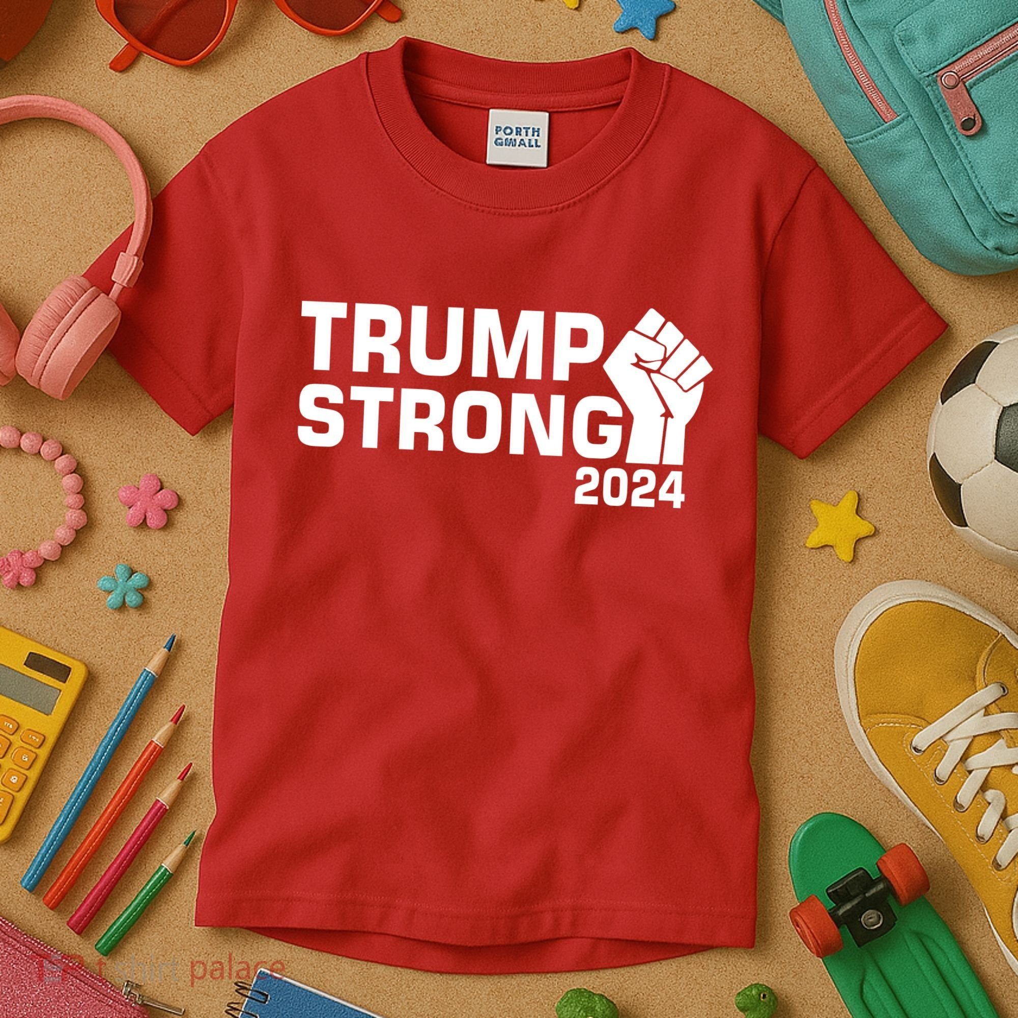 Donald Trump Strong 2024 Kids T-Shirt