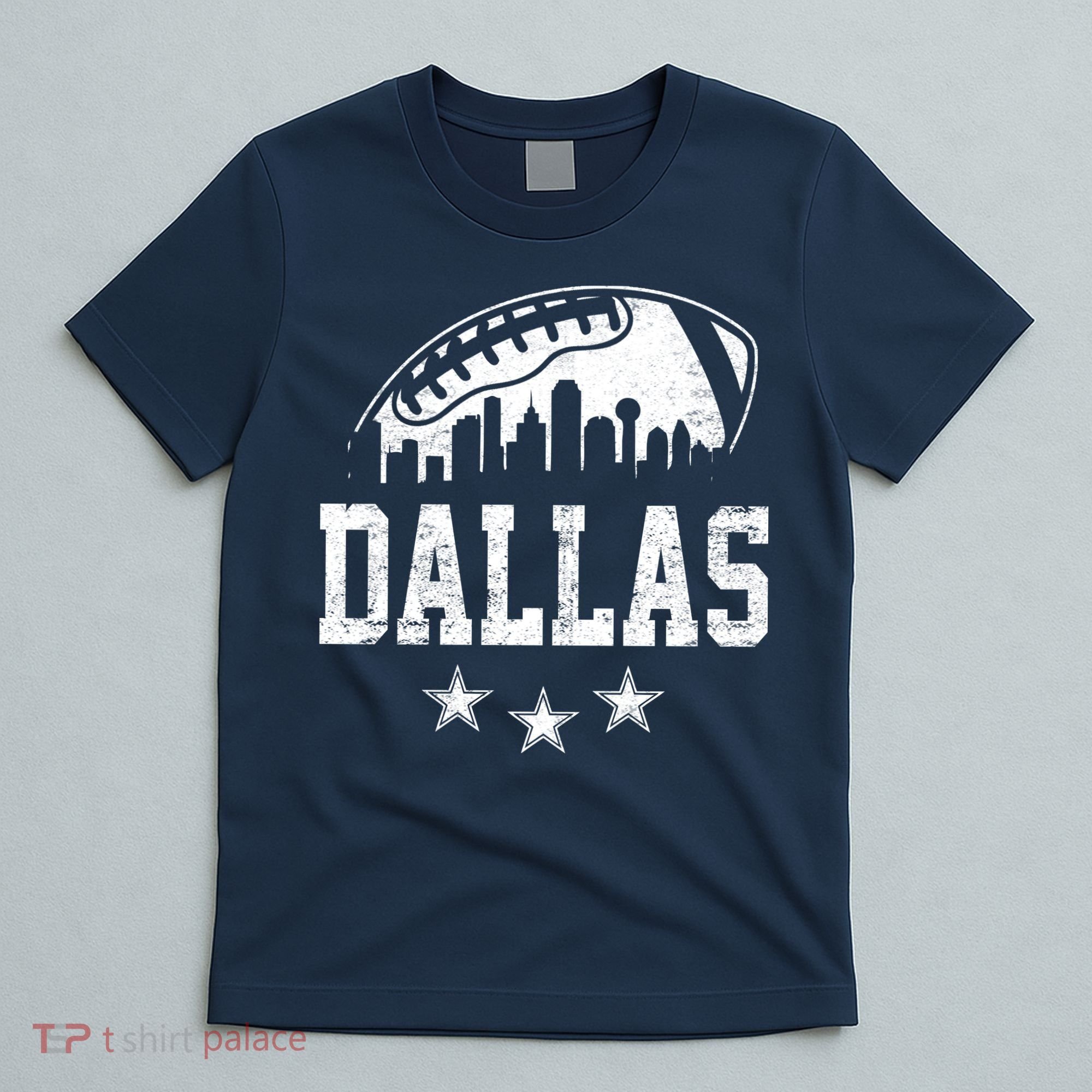 Dallas Texas Skyline Pride Vintage Dallas City Football Fan T-Shirt