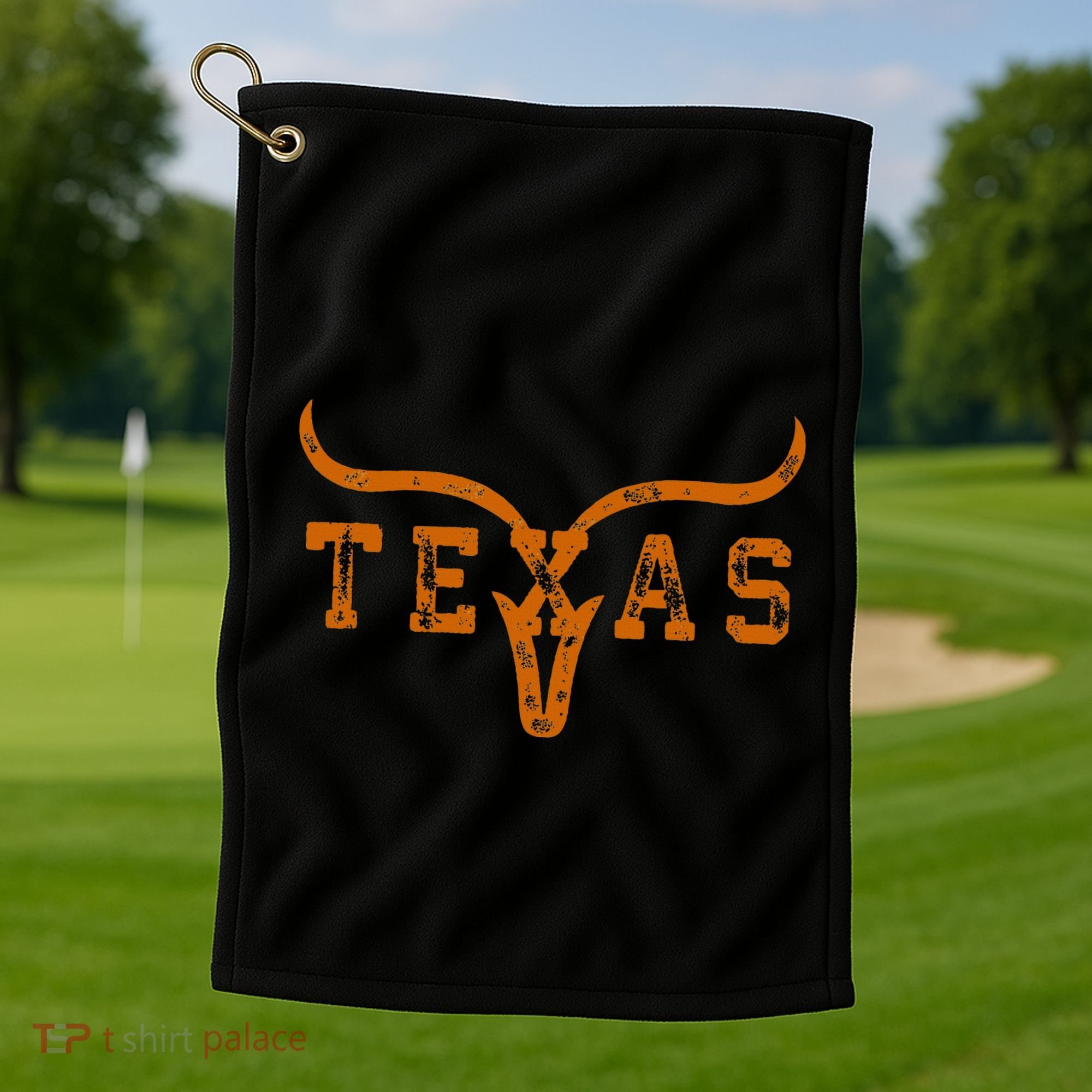 Distressed Texas State Golf Towel