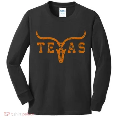 Distressed Texas State Kids Long Sleeve Shirt