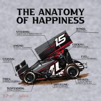 Dirt Track Sprint Cars Racing Anatomy Lover Gift Apparel Women's Sweatshirt thumb 2