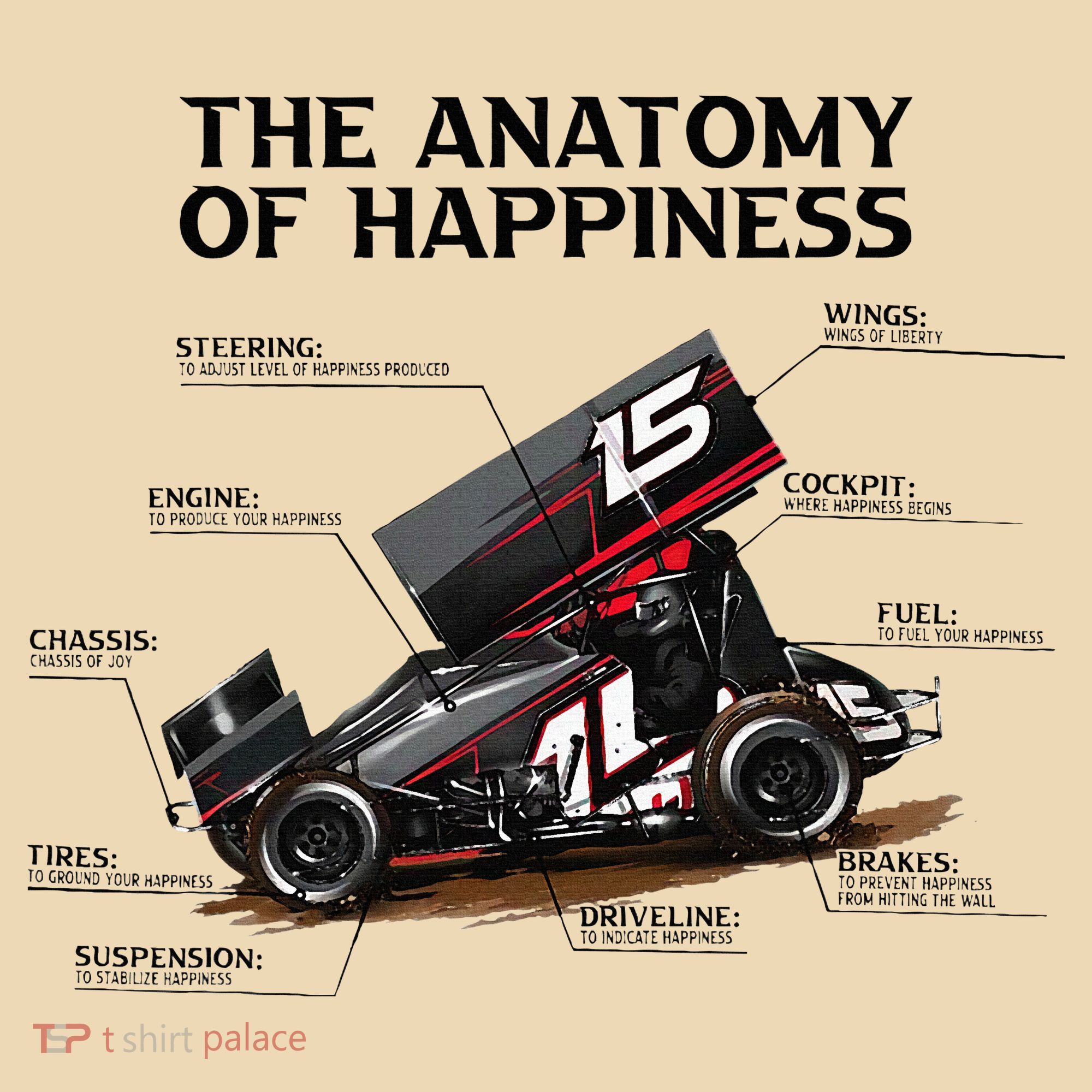 Dirt Track Sprint Cars Racing Anatomy Lover Gift Apparel Tote Bag