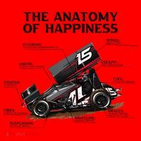 Dirt Track Sprint Cars Racing Anatomy Lover Gift Apparel Santa Hat thumb 1