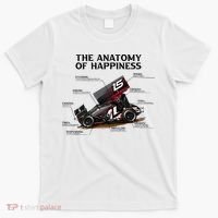 Dirt Track Sprint Cars Racing Anatomy Lover Gift Apparel T-Shirt thumb 0