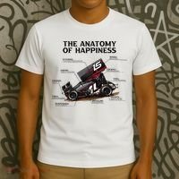 Dirt Track Sprint Cars Racing Anatomy Lover Gift Apparel T-Shirt thumb 3