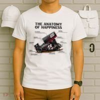 Dirt Track Sprint Cars Racing Anatomy Lover Gift Apparel T-Shirt thumb 6