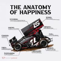 Dirt Track Sprint Cars Racing Anatomy Lover Gift Apparel Women's Hoodie thumb 2