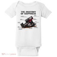Dirt Track Sprint Cars Racing Anatomy Lover Gift Apparel Baby Bodysuit thumb 0