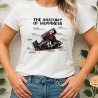 Dirt Track Sprint Cars Racing Anatomy Lover Gift Apparel Women's T-Shirt thumb 2