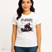 Dirt Track Sprint Cars Racing Anatomy Lover Gift Apparel Women's T-Shirt thumb 4