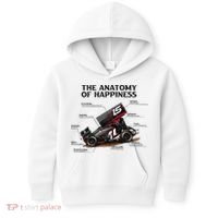 Dirt Track Sprint Cars Racing Anatomy Lover Gift Apparel Kids Hoodie thumb 0