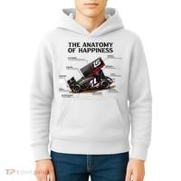 Dirt Track Sprint Cars Racing Anatomy Lover Gift Apparel Kids Hoodie thumb 4