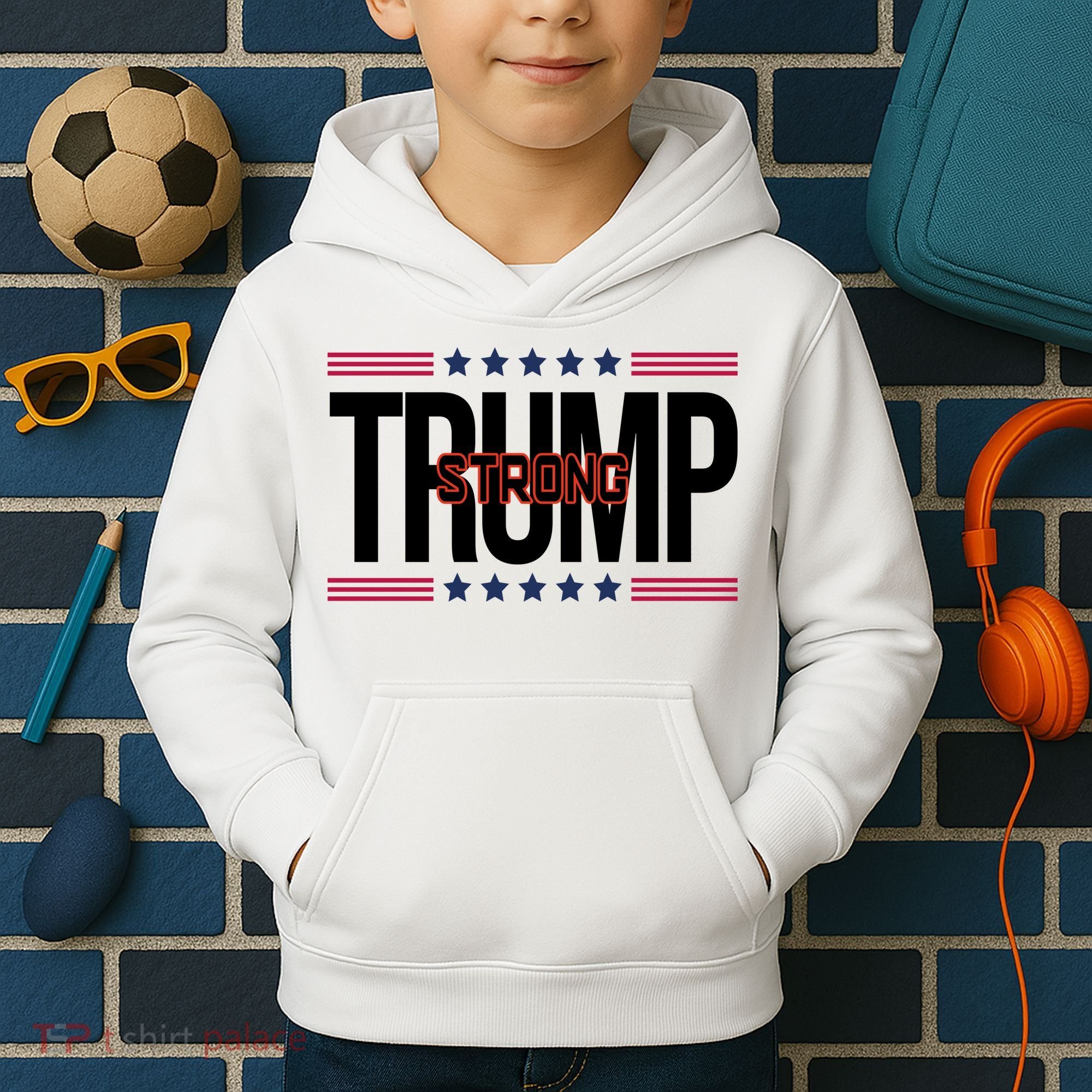 Donald Trump Strong Kids Hoodie