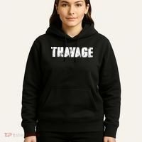 Distressed Thavage Savage Workout Gym Bodybuilding Hoodie thumb 5
