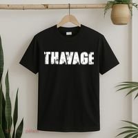 Distressed Thavage Savage Workout Gym Bodybuilding T-Shirt thumb 2