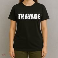 Distressed Thavage Savage Workout Gym Bodybuilding T-Shirt thumb 4