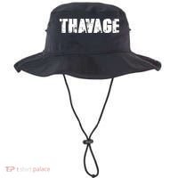 Distressed Thavage Savage Workout Gym Bodybuilding Bucket Hat thumb 0