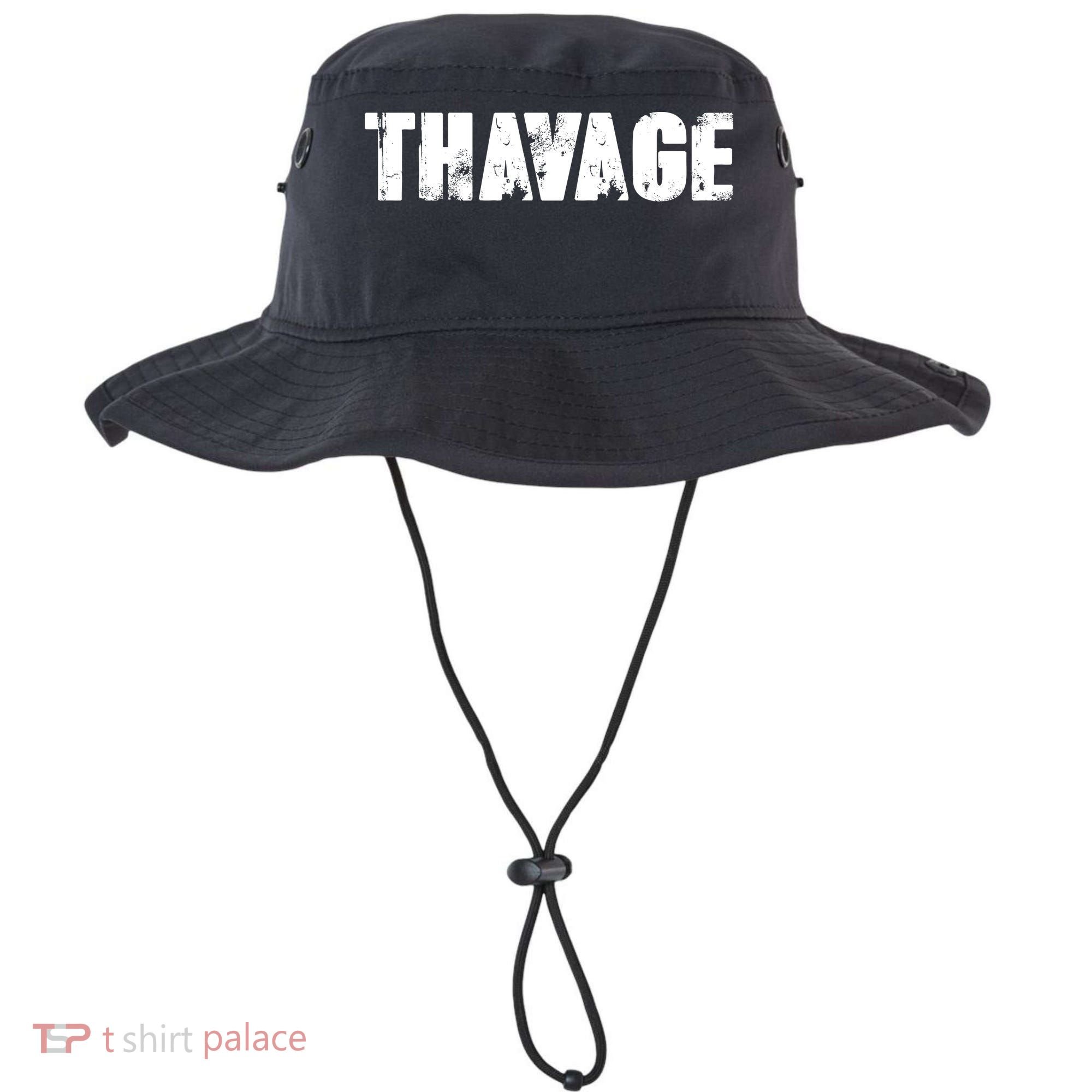 Distressed Thavage Savage Workout Gym Bodybuilding Bucket Hat