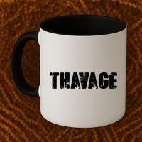 Distressed Thavage Savage Workout Gym Bodybuilding Coffee Mug thumb 2