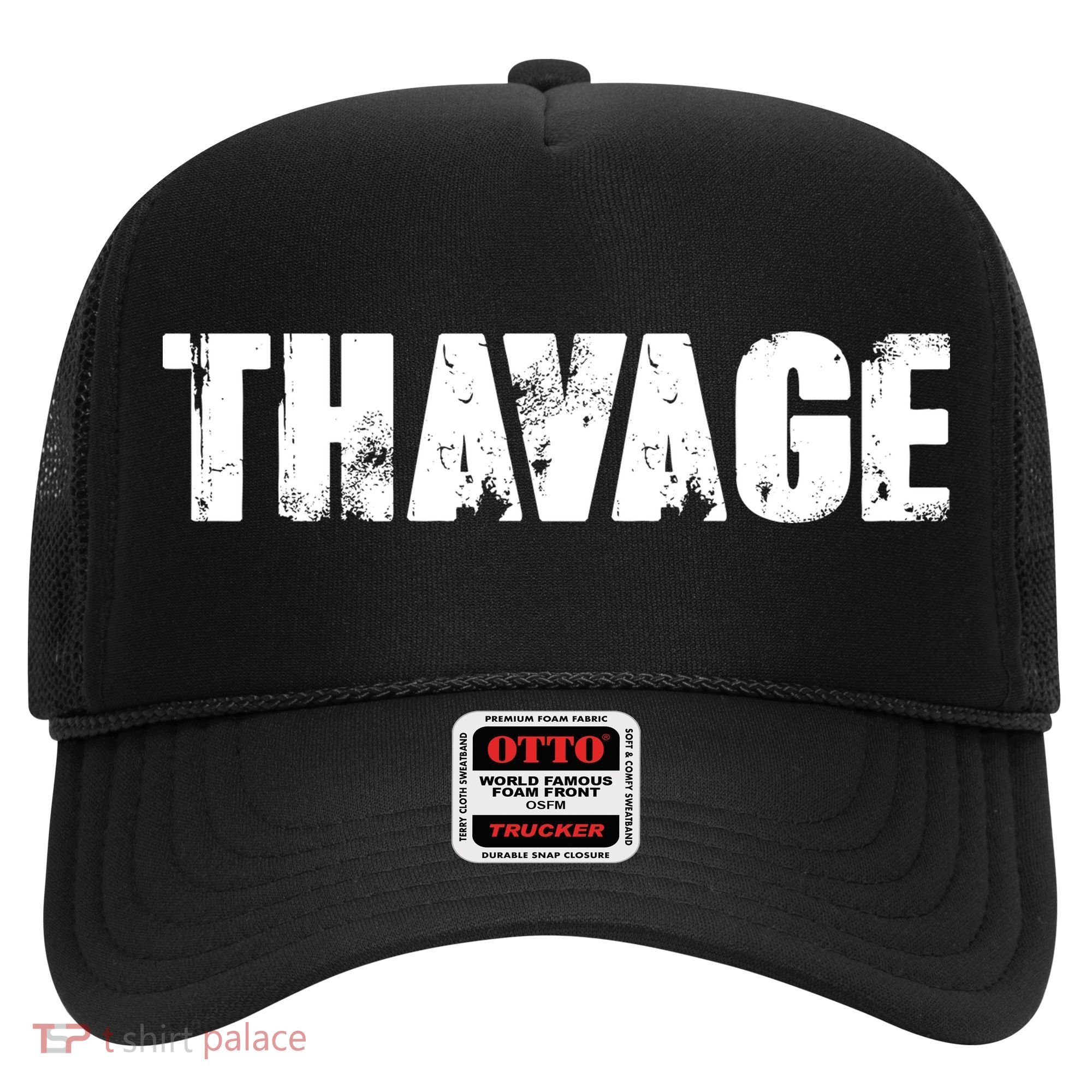 Distressed Thavage Savage Workout Gym Bodybuilding Hat