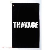 Distressed Thavage Savage Workout Gym Bodybuilding Golf Towel thumb 0