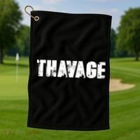 Distressed Thavage Savage Workout Gym Bodybuilding Golf Towel thumb 1