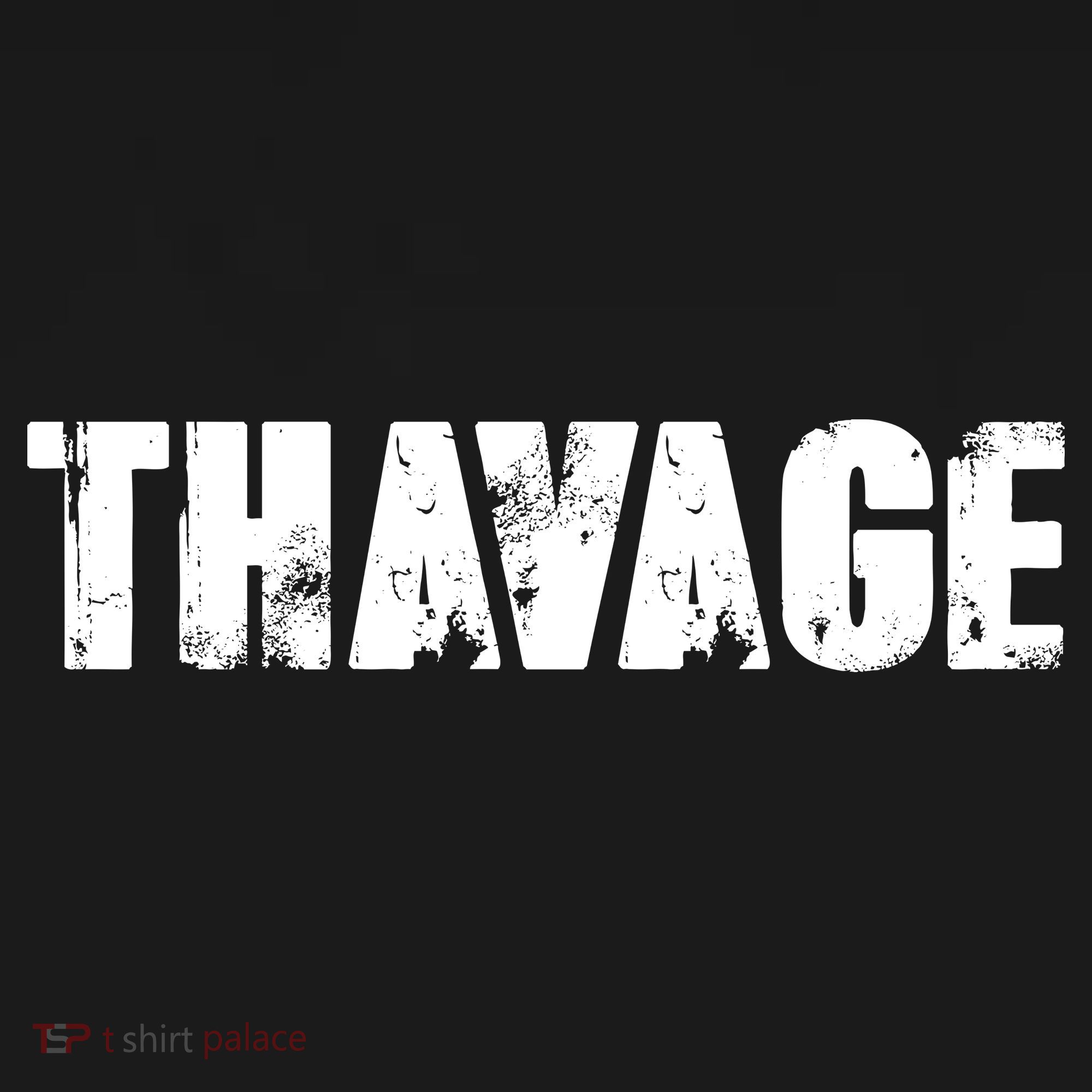 Distressed Thavage Savage Workout Gym Bodybuilding Kids T-Shirt
