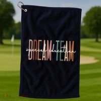 Dream Team Special Education Squad Special Education Teacher Golf Towel thumb 1