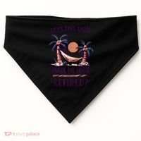 Does This Shirt Make Me Look Retired Funny Retirement USA-Made Doggie Bandana thumb 0