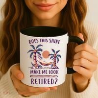 Does This Shirt Make Me Look Retired Funny Retirement Coffee Mug thumb 3