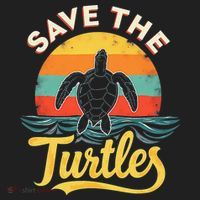 Determined Turtle - Save The Turtles Beanie thumb 2