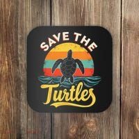 Determined Turtle - Save The Turtles Coaster thumb 0