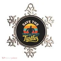 Determined Turtle - Save The Turtles Ornament thumb 0