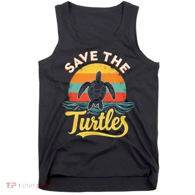 Determined Turtle - Save The Turtles Tank Top
