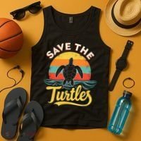 Determined Turtle - Save The Turtles Tank Top thumb 4