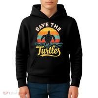Determined Turtle - Save The Turtles Kids Hoodie thumb 4